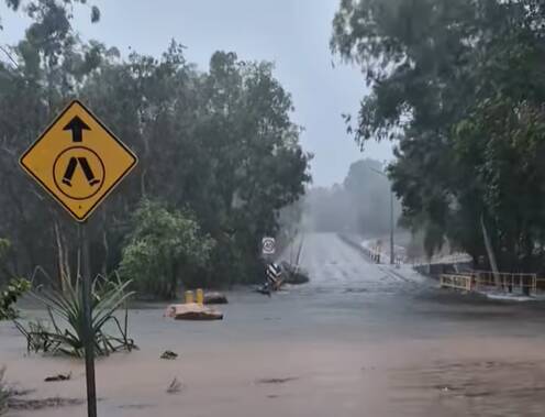 A massive 680mm of rain have fallen on Groote Eylandt in 48 hours. 
