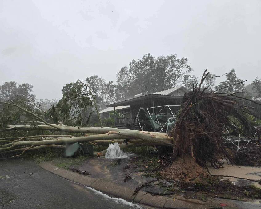 The cyclone left a trail of destruction on Groote Eylandt. 