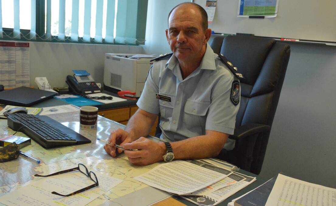 STATISTICS ANNOUNCEMENT: Mount Isa Police District Superintendent Glen Pointing said juvenile crime and domestic violence were the biggest policing concerns. Photo: Chris Burns. 