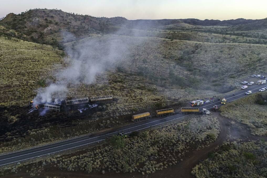 Overlooking the crash site. Photo: Outback Drones. 
