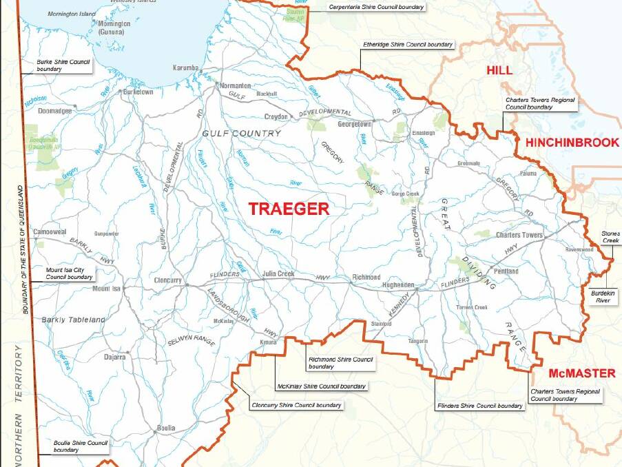 The proposed Traeger electorate. 