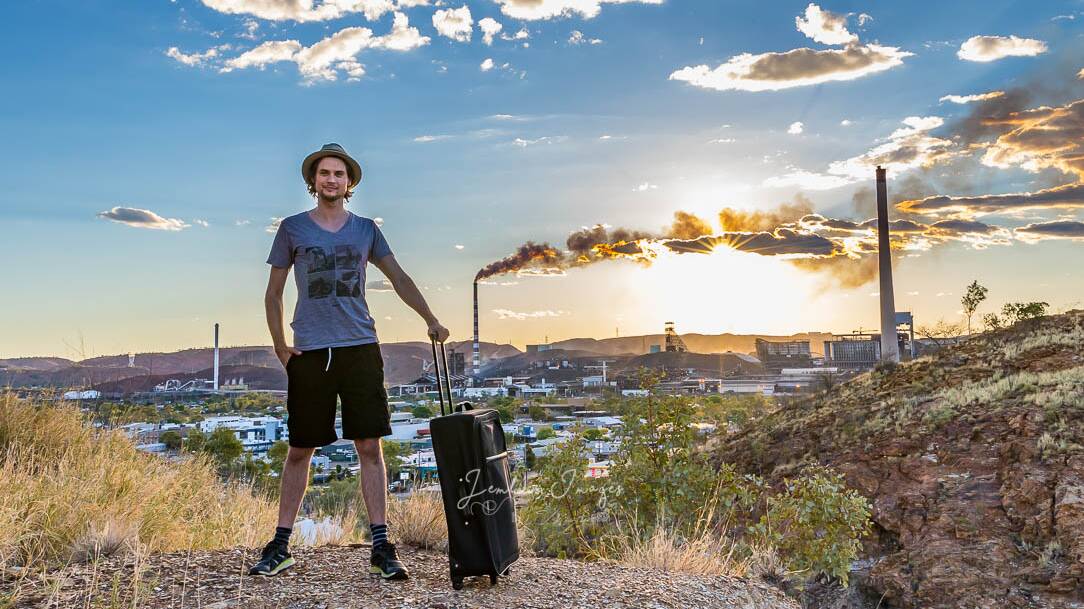 Reporter Chris Burns says goodbye to Mount Isa. Photo: Jemloco Images - Mount Isa and North West Queensland. 
