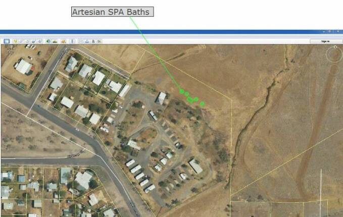 The proposed site of the Artesian Baths in Julia Creek. Image is from the McKinlay Shire Council. 