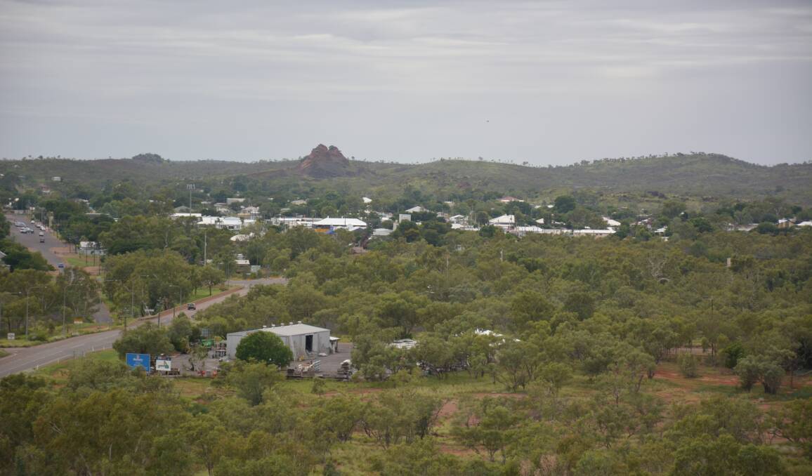 Plans for growth: A view of the Cloncurry Central Business District from the town's lookout. The photo was taken west of the river. Photo: Chris Burns. 