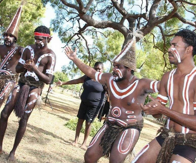 A shorlisted photograph in the competition of the Mornington Island traditional dance group. The group is internationally renown for its cultural dancing.  