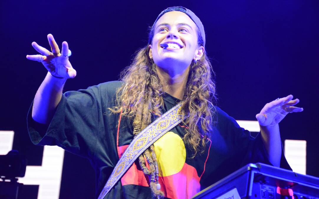 Tash Sultana really knew how to play the crowd just as much as she knew how to play the numerous instruments on her own. Photo: Chris Burns. 