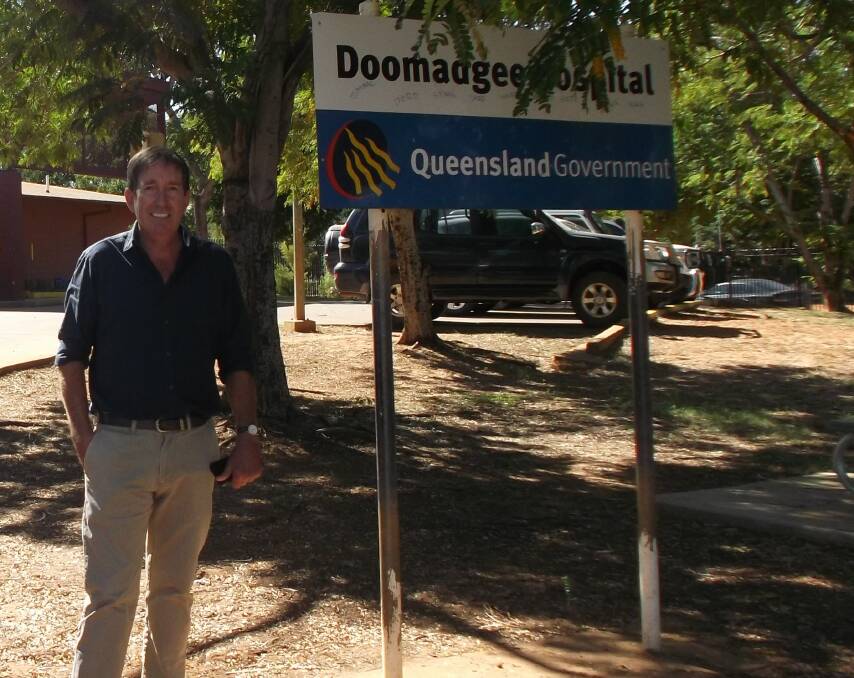 LARGE AREA: North West Hospital and Health Service chairman Paul Woodhouse at the Doomadgee Hospital. Photo: NWHHS. 