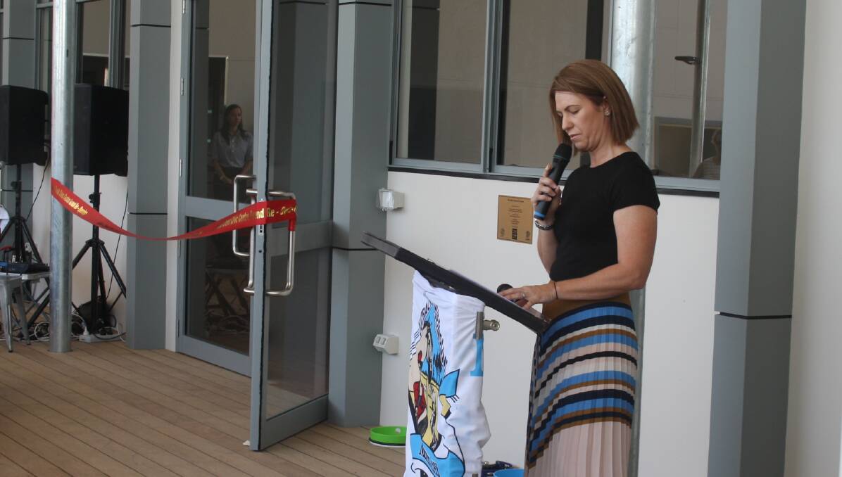 BIG DAY FOR SHIRE: Mayor Belinda Murphy officially re-opens the shire hall in Julia Creek. Photo: McKinlay Shire Council. 
