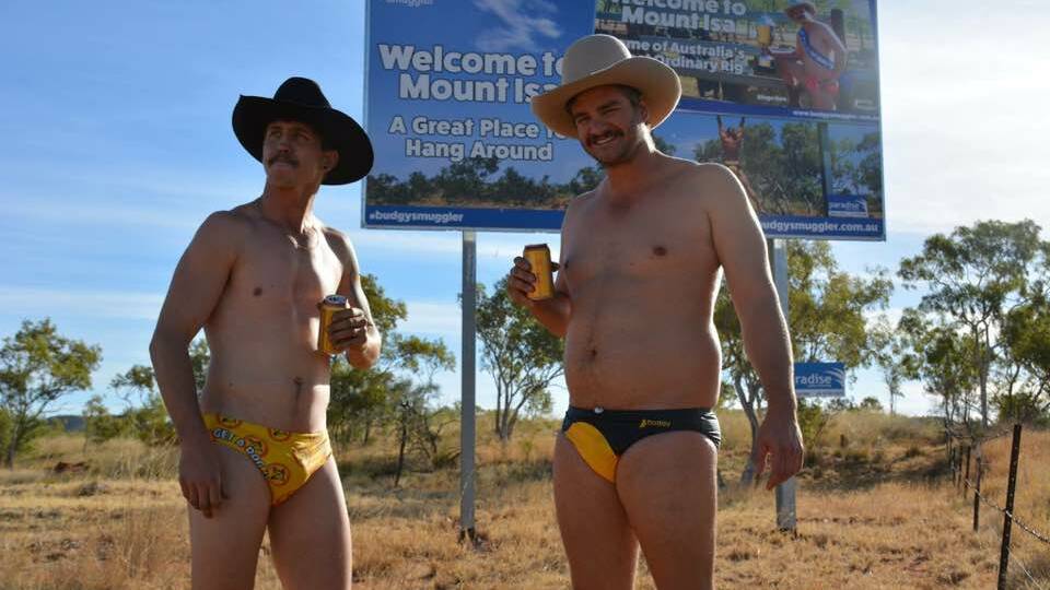 Here's a picture of Stacie Campbell and Dingo Dan Leyden hanging out by the old Budgy Smuggler billboard. The photo might seem random but they are holding beer, so I've decided to use it. 