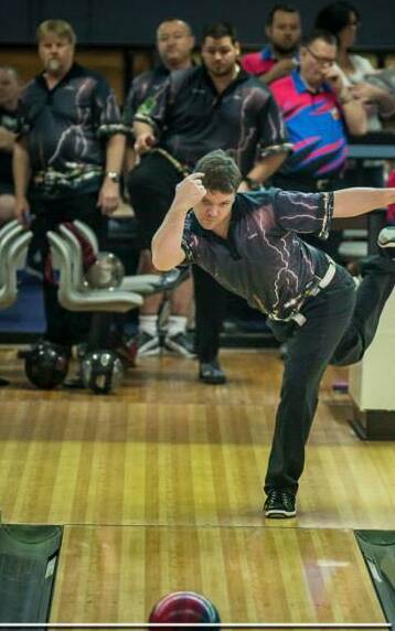 Getting in the practice: Luke O’Meara in action at the Mount Isa Tenpin Bowl. He is expected to do well at the tournament on Sunday.