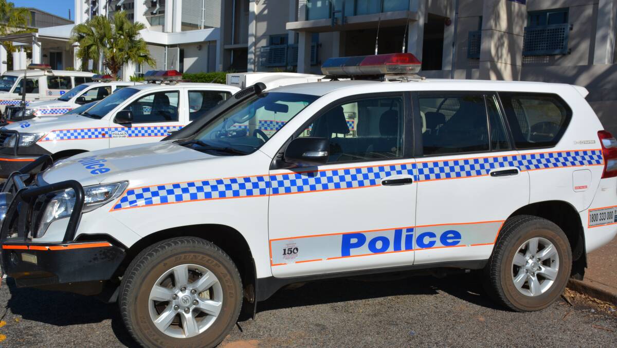 QPS vehicles outside of the Mount Isa Police Division and District Stations. 
