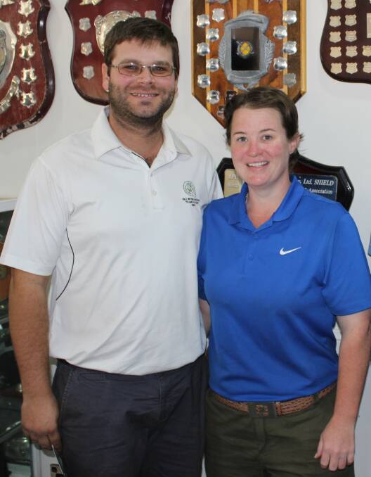 FIRST TIMERS: Matt Bryant and Kirra White won the Gross Champions Trophy. 