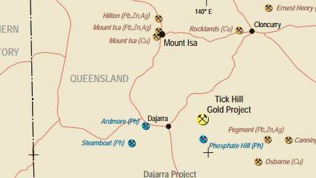 The mines near Mount Isa including the Tick Hill Gold Project, according to Diatreme Resources Limited. 