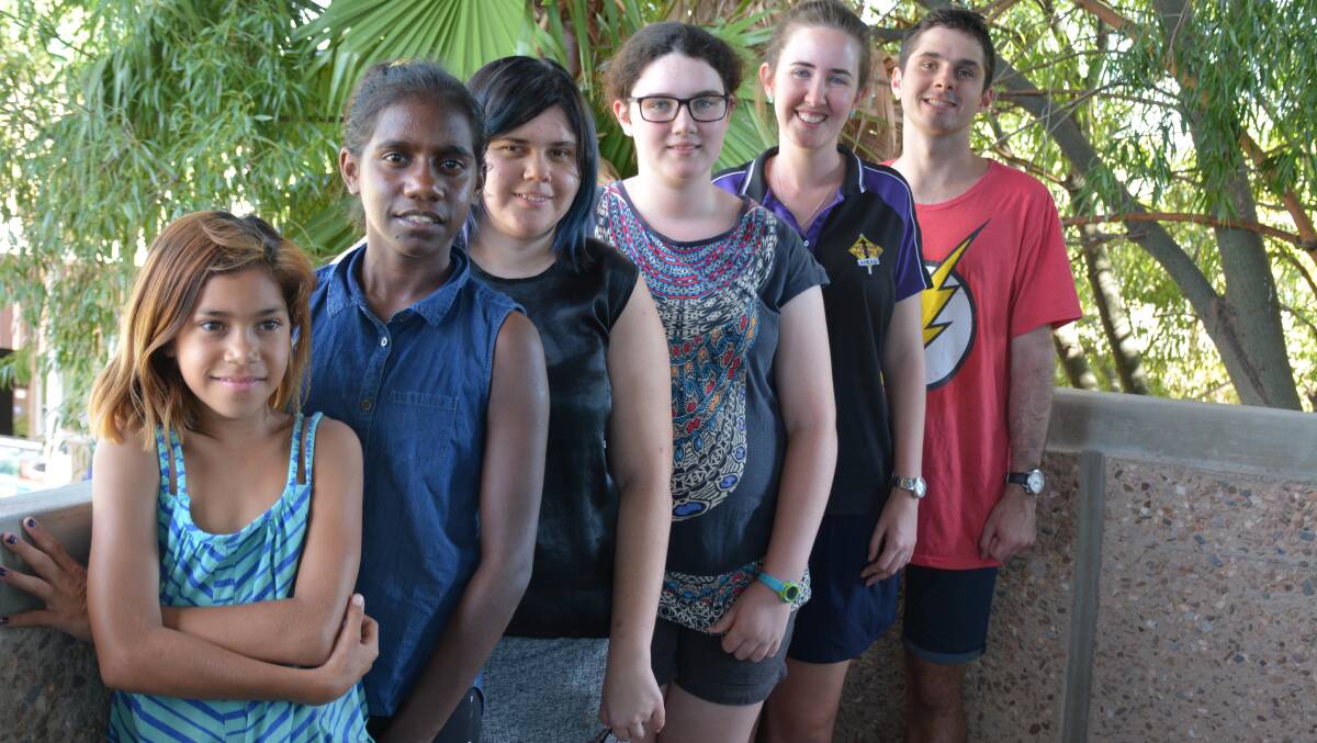 FILM MAKERS: Latoya Fitzpatrick, Rhiannon Percy, Danielle Pittis, Sera Staples, Belinda Anderson and Jordan Dank are among 13 local youth who made local films which will be shown during the Identity Short Film Festival. Photo: Chris Burns. 