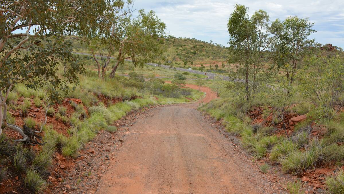STEEP HILL: The unsealed road to Cloncurry's scenic look-out, which is due for upgrades to benefit locals and tourists. When sealed the mayor believed it may become a local go-kart track. Photo: Chris Burns. 