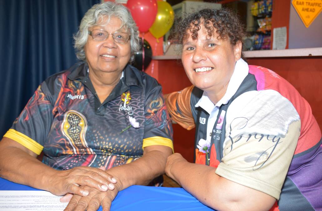 Mona Phillips and Sharn Forgarty, from Injilinji Youth Services. 
