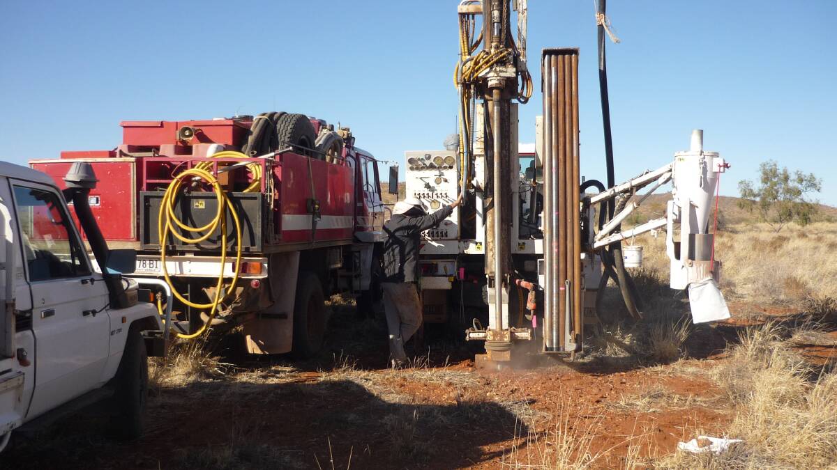 Drilling near Tick Hill. Photo: Contributed. 