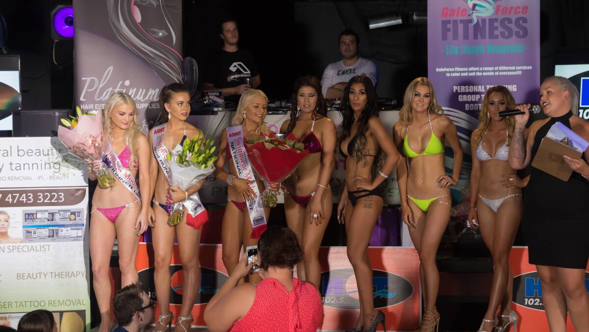 FINAL ANNOUNCEMENT: The seven contestants find out who will attend the nationals to be held in the Gold Coast in May. Photo: Michael Hartley Photography. 
