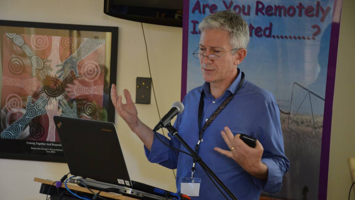 NATIONAL ICE TASKFORCE ADVISER: James Cook University Professor Richard Murray said there needs to be local solutions to resolving methamphetamine use in remote communities. The professor said the drug preyed on rural community vulnerabilities. Photo: Chris Burns. 