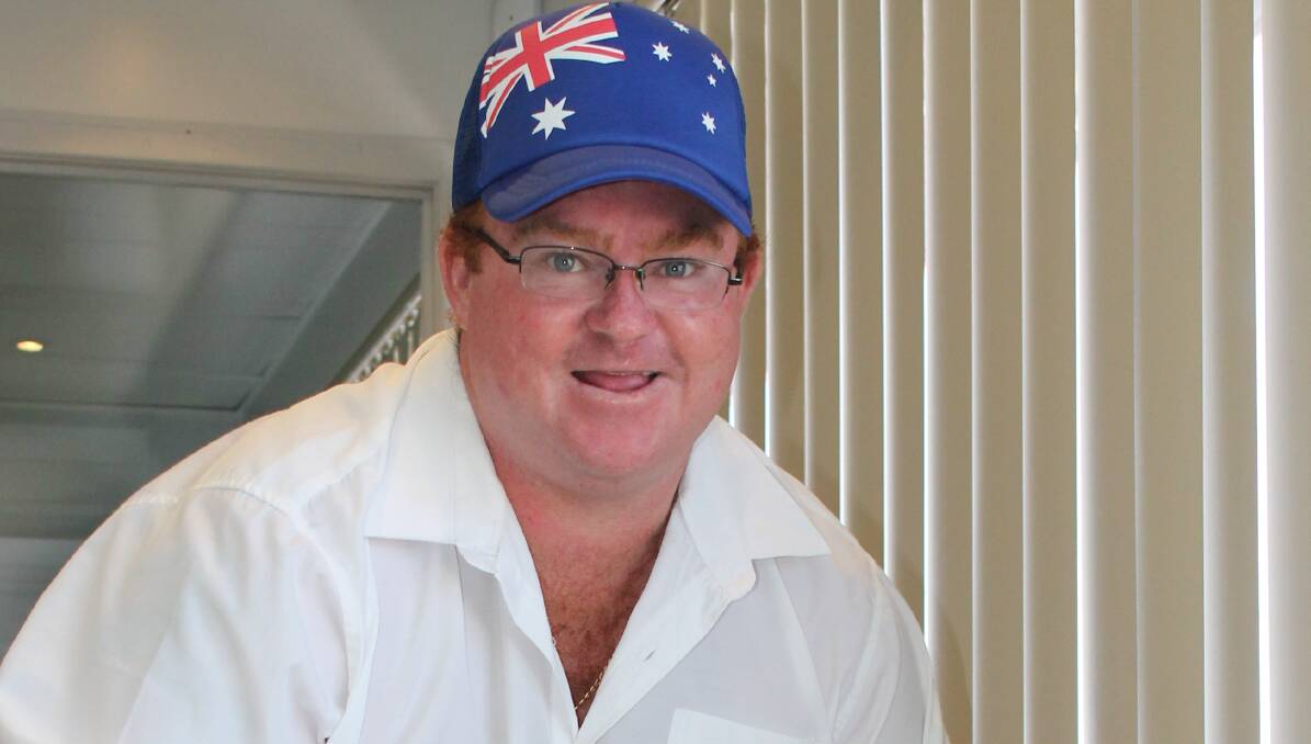 PATRIOTIC: Former One Nation Mount Isa candidate Scott Sheard during the 2015 state election. 