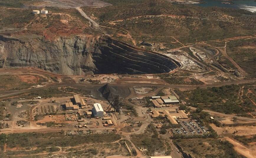 GLENCORE ASSET: An aerial shot of the George Fisher Mine in Mount Isa. Photo: Derek Barry. 