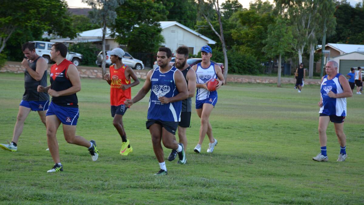 The Buffs pre-season training session held on Thursday evening at Captain Cook Oval. 