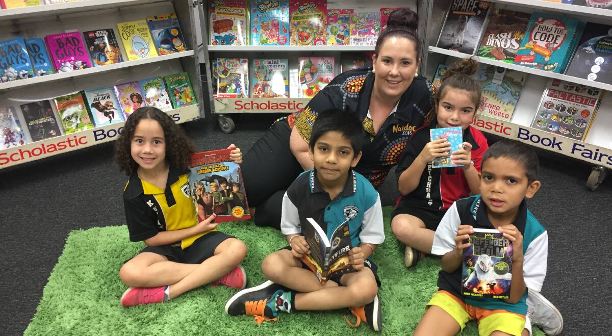 BOOKS-A-PLENTY: Reading is a strong focus at Mount Isa Central. Teachers encourage students to strive to improve their reading achievements. 