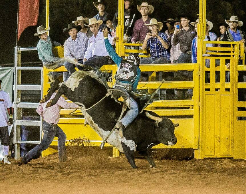 BEAT THE CLOCK: Bull riders will try for a qualified ride of eight seconds to earn points. 