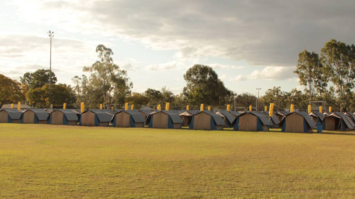 Alpha's glamping Tent City.