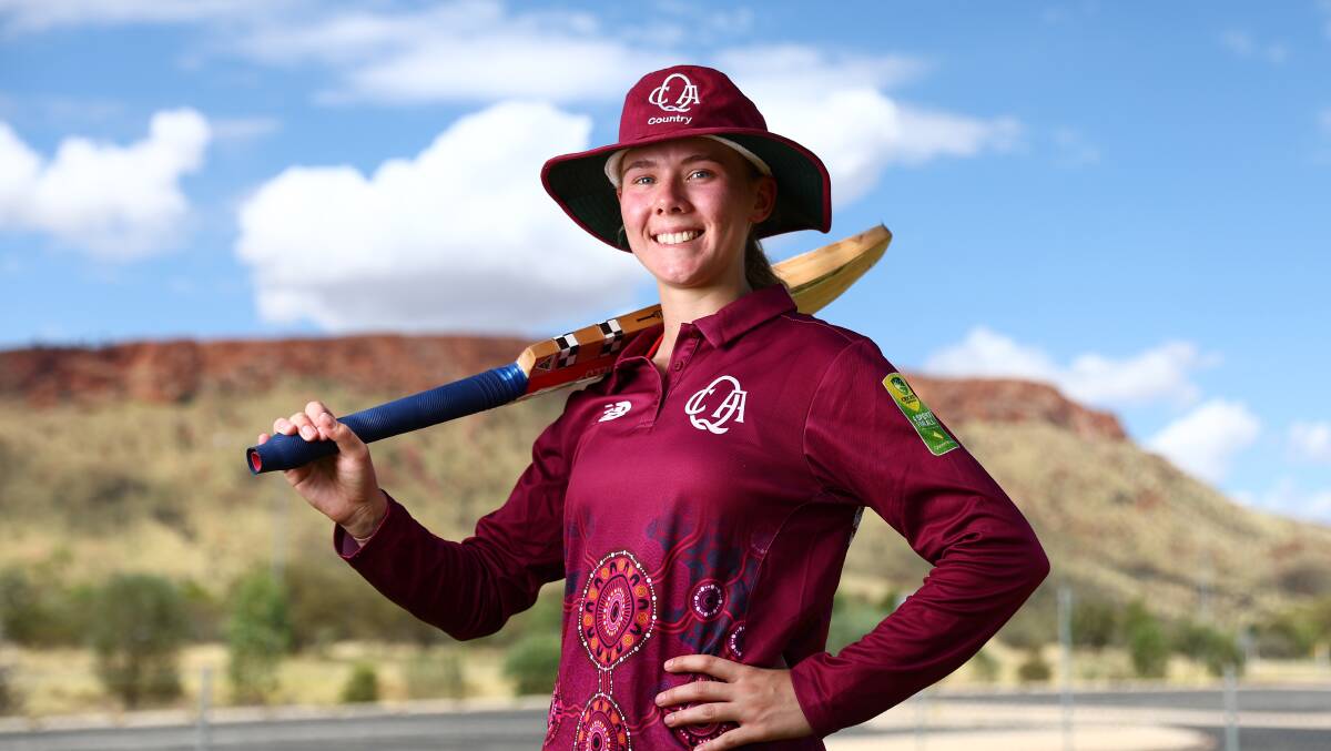 Cloncurry's Grace Abdy, wearing the uniform she used to compete in the national Indigenous cricket championships in Alice Springs early in 2023. Picture: Supplied