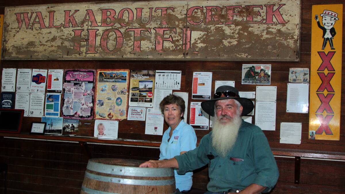 Debbie and Frank Wust welcome visitors from around the world at the Walkabout Creek Hotel.