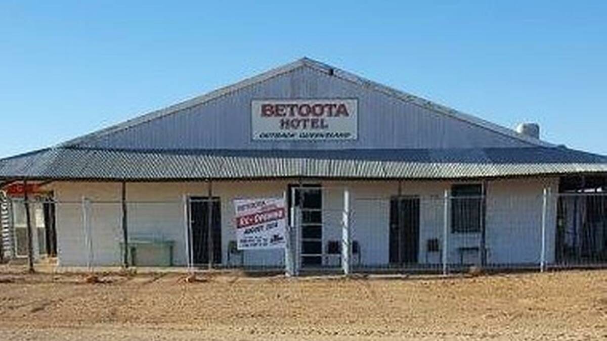 Renovation central: The Betoota Hotel is already reaping the benefits of a little love and attention from Robbo Haken and his Get Stuffed Outback Events company. Photo: Robert Haken.