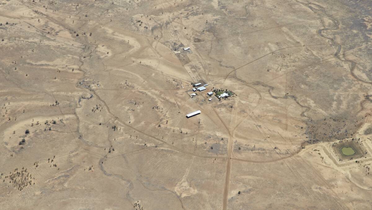 James Walker, the organiser of the summit, is familiar with the difficulties being faced by graziers in drought-affected parts of the state at present. This is his property, Camden Park, Longreach from the air.