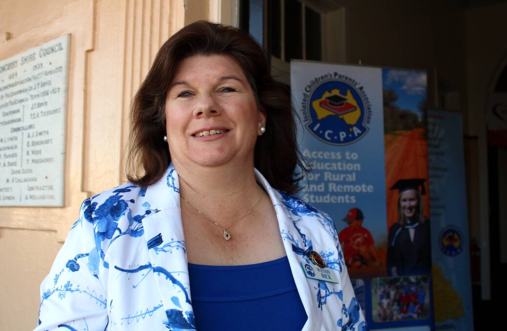 SCHOOL'S IN: The state Isolated Children's Parents' Association conference is running September 9 and 10 at Cloncurry. Pictured is Queensland vice-president Wendy Hick, Camooweal. Photo: ANDREA CROTHERS.