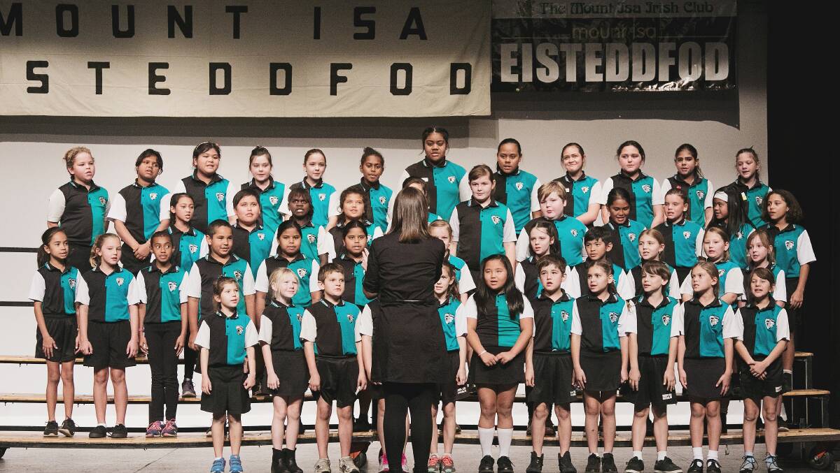 SWEET SONG: Mount Isa Central State School singing senior choir, who came third in their category. Photo: Jemloco Images and Leonie Winks Photography 