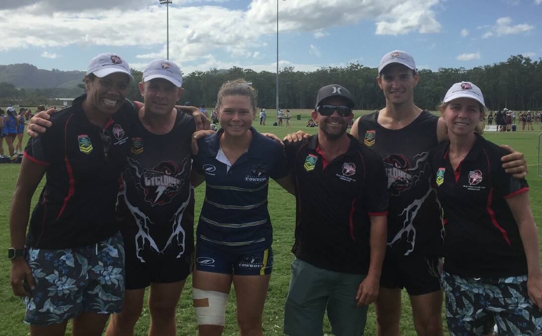 NATIONAL LEVEL: Mount Isa players at Coffs Harbour national competitions; Paulina Raitilava, Gavin Bunney, Ashleigh Burke, Kyle Woolfe, Matthew Harvey, Robyn Jakeman. Photo: supplied