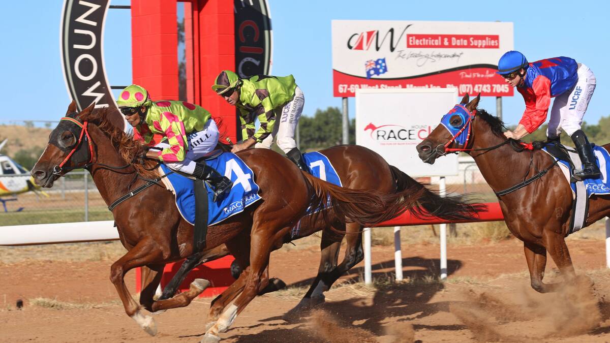 Race 5 - Diurnal Tiger ridden by Terrance Hill wins from Your Way or Mine ridden by Shane McGoven and Favourite Steering ridden by Dan Ballard in third place. Photo: Sharon Crossland