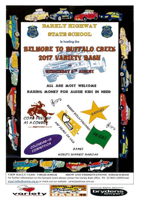 Barkly State School hosts 2017 Variety Bash for charity breakfast on Wednesday, August 9.