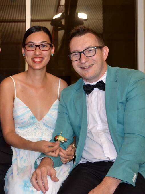 Balinda and Tristin at Cloncurry C150 Ball in September, after Tristin took up the role of Acting Media & Public Relations Officer at Council.