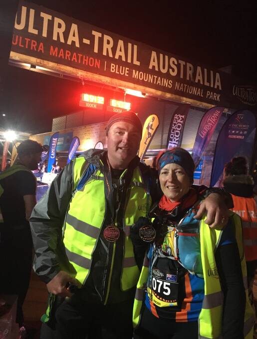 New runner Alice Moncrieff and her 'wonderful husband' Shane (not a runner) completed the 50km race in just over 15 hours.