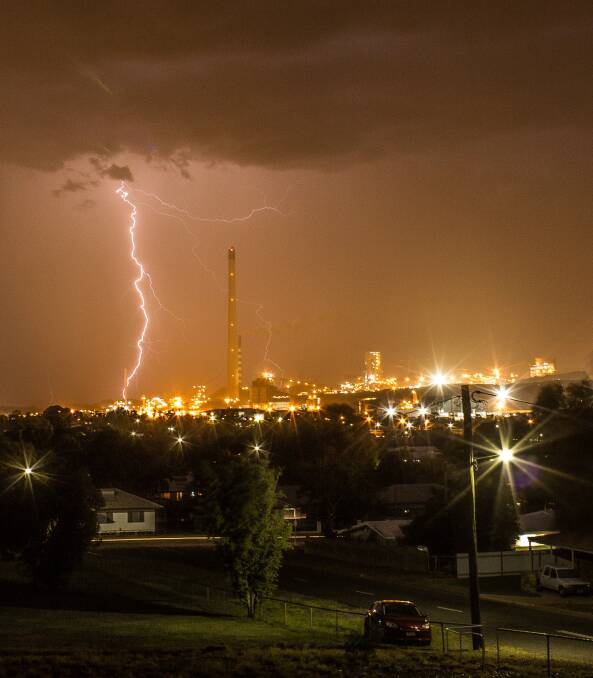 NIGHT LIGHT: Stormy skies make for beautiful photography in the North West. One reader sent in this photo of lightning, taken at Gallipoli Park in Soldiers Hill. Photo: Francesca Giampaolo