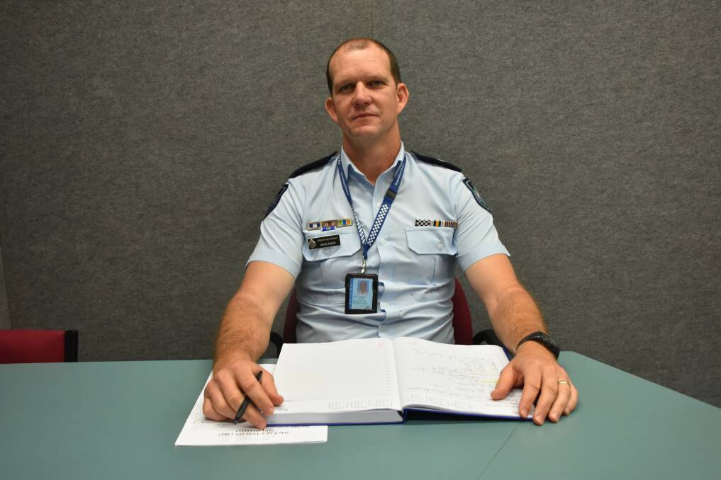 YOUNG CRIMS: Senior Sergeant Brad Inskip of Mount Isa Police is spearheading Operation Tucson to target young criminal activity at night time. Photo: Esther MacIntyre