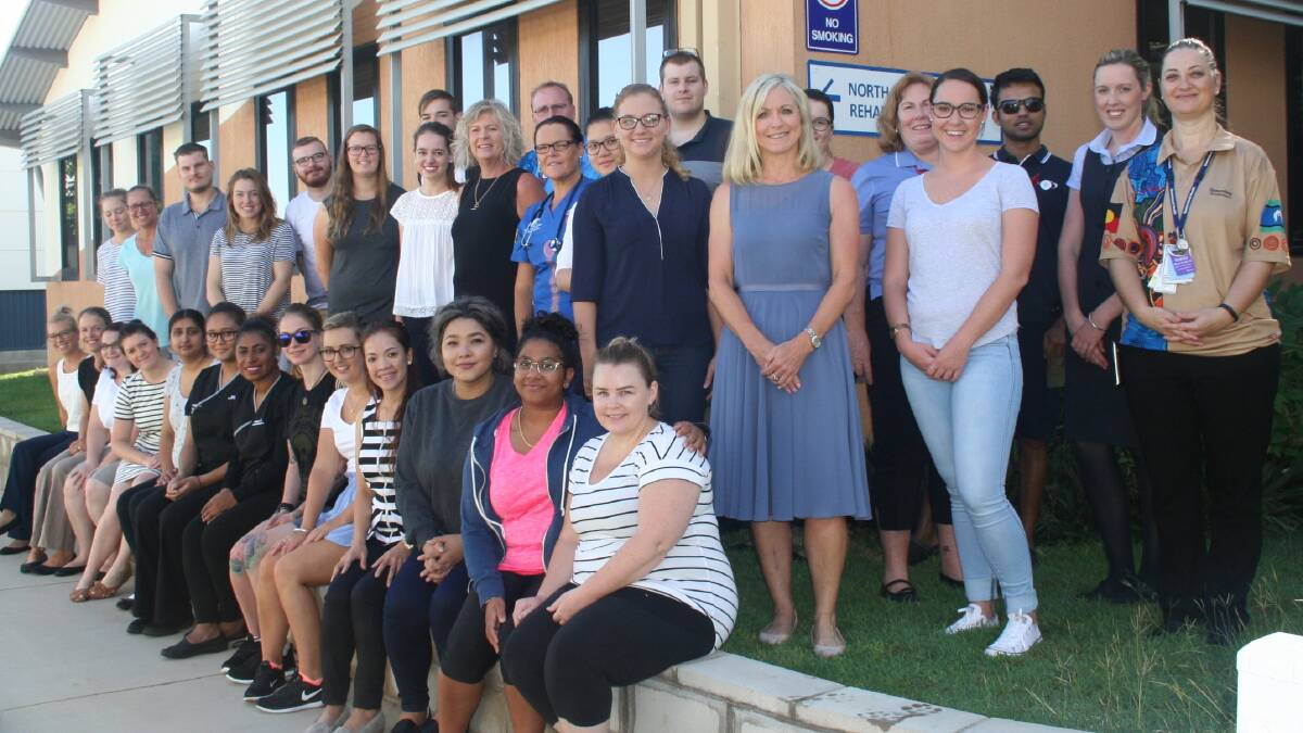RECORD NUMBERS: 2017 First Year of Practice Grads group with NWHHS Chief Executive, Nursing Directors and Nurse Educators. Photo: supplied 