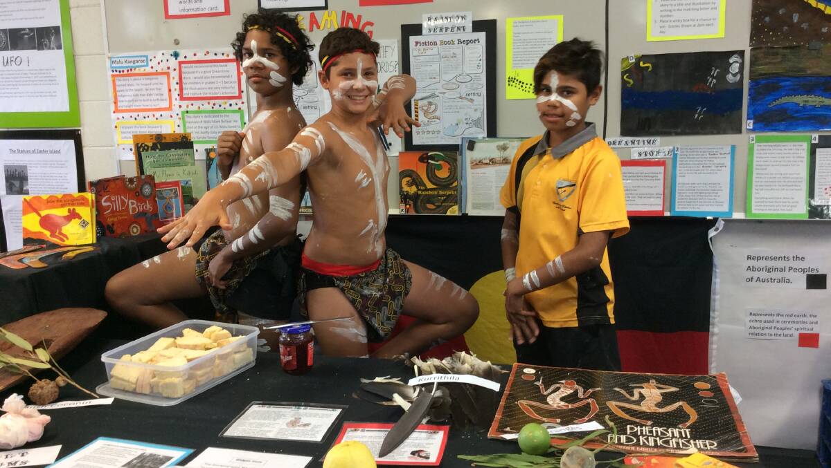 READING RULES: Cloncurry State School teachers and staff enjoyed a successful pop-up event to promote reading, and show their vast learnings on many different subjects; historical, cultural, literary, and scientific. Photo: supplied 