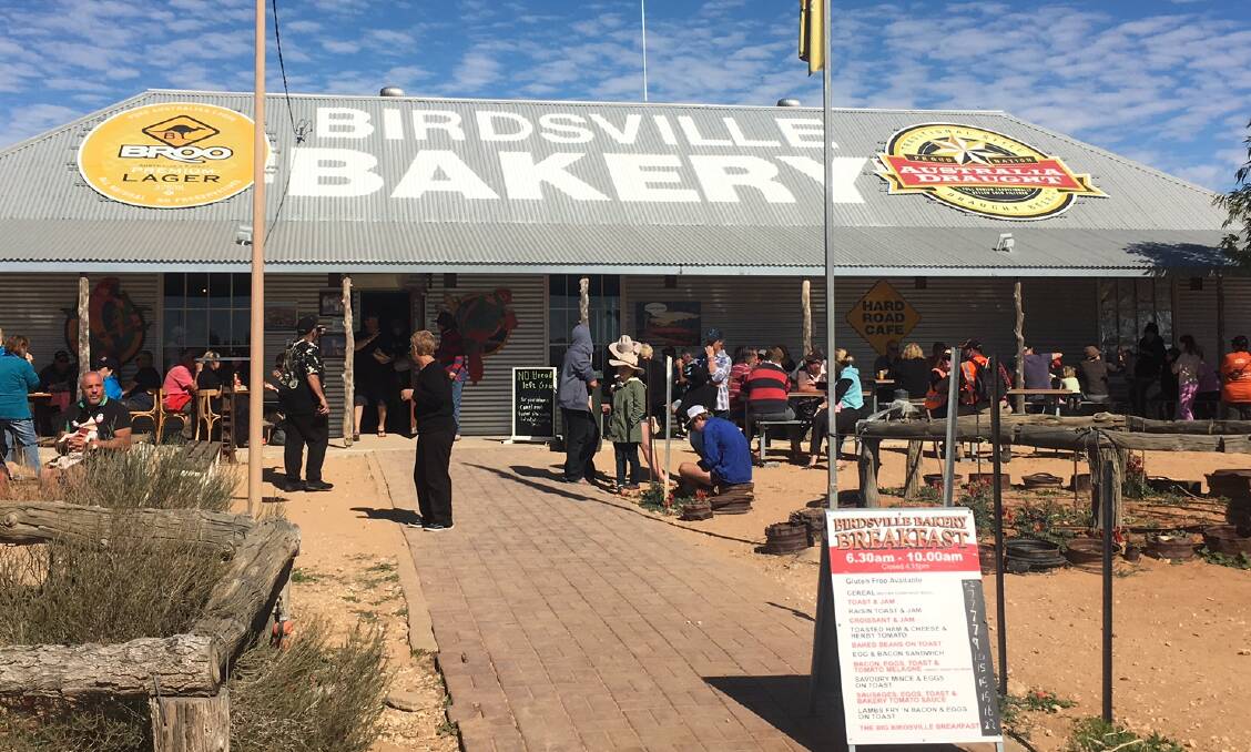 PIE PARTY: Birdsville Bakery officially opened this Saturday. Photo: supplied