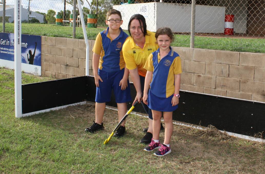 HOCKEY MUM: 2016 Sportsperson of the Year Hope Philips knows how to get kids into hockey, including her own children Brock (11) and Destiny (6). Photo: Esther MacIntyre