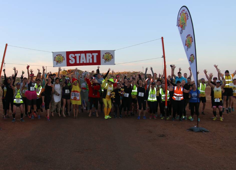DUSK TO DAWN: Gecko Outdoor Sports had 75 runners register for the 100km run from Duchess to Mount Isa, in its second year running. 