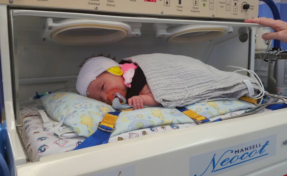 PAEDIATRICS: The Busuttil family are fundraising in order to give back to the doctors and nurses of Mount Isa's paediatric unit, who were 'amazing' during Ariana's time in hospital. Photo: supplied
