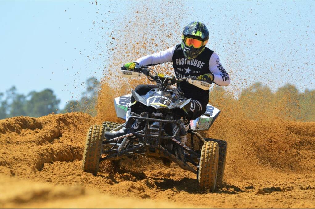 FREE WHEELIN: Mount Isa based motocross rider, Cody Lincoln, is killing it in the sport of four-wheeler motocross, competing in the AMA ATV series in the USA. Photo: supplied