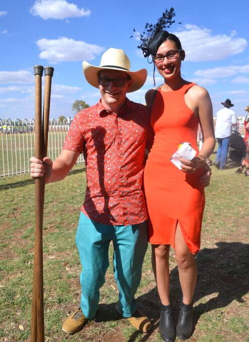 Tristin Condon and his wife Balinda attend the C150 race meet at Cloncurry Equestrian Centre in September. Photo: Esther MacIntyre